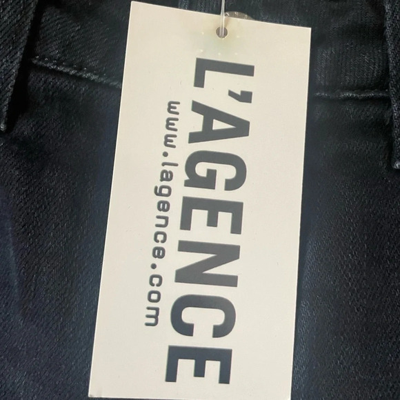 ! L'Agence Straight Leg Dark Wash Jeans In Montero 25 NWT - Picture 6 of 6